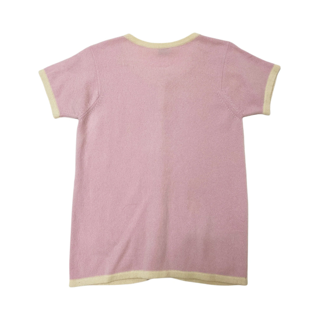* Chanel Cardigan Short Sleeve Coco Mark