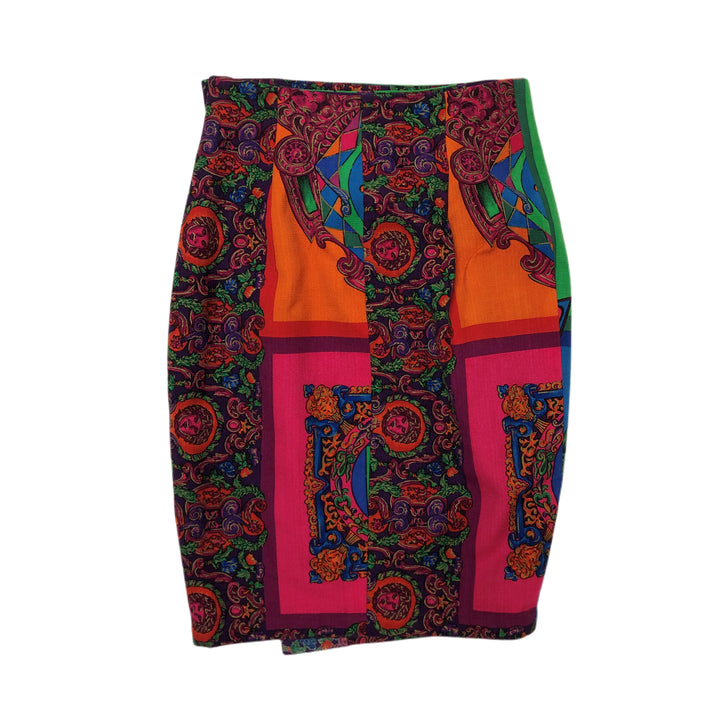 *GIANNI VERSACE Jeannivers Sato Skirt Wind Skirt Medusa Total Pattern P17656V