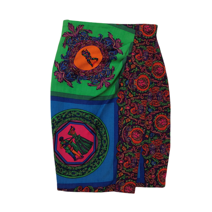 *GIANNI VERSACE Jeannivers Sato Skirt Wind Skirt Medusa Total Pattern P17656V