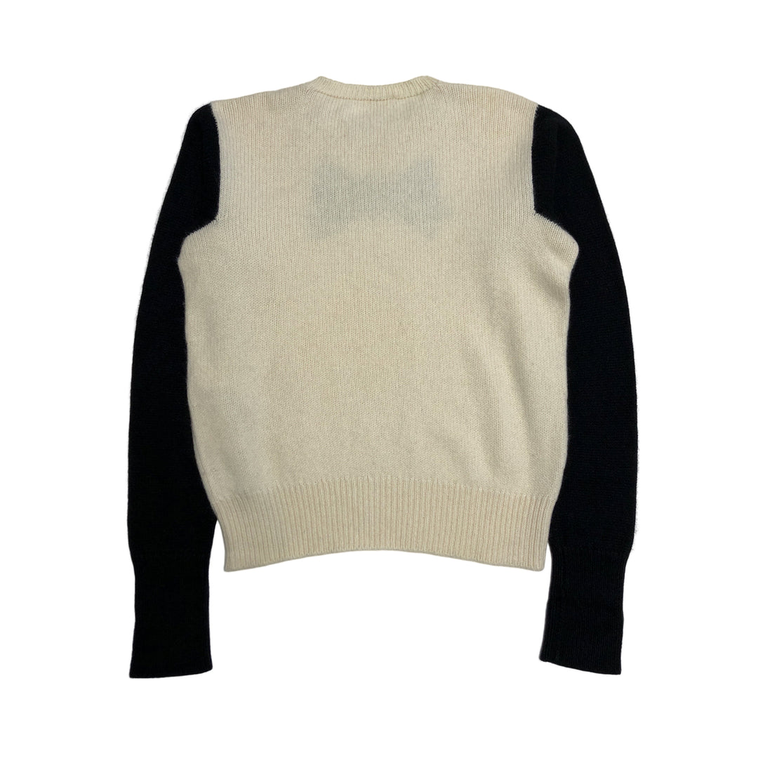 *CHANEL Ribbon Cocomark Camellia Sweater