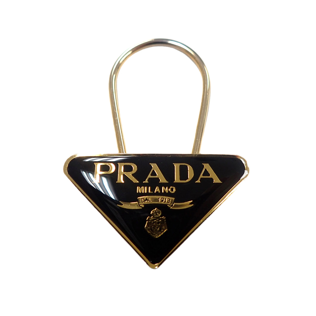 PRADA普拉达标志牌钥匙链