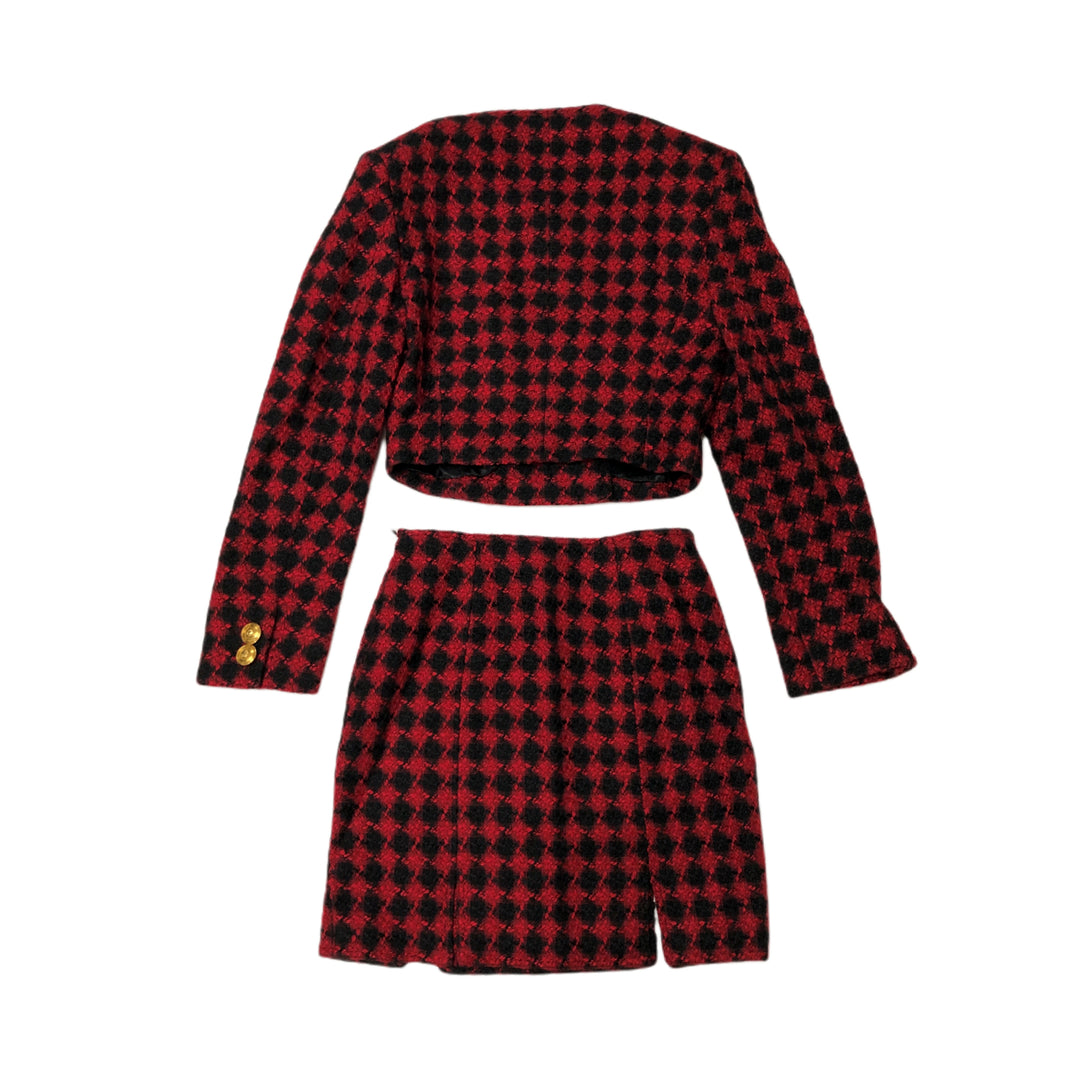 * Versace Jeans Couture Versched Jeans Skirt Suit