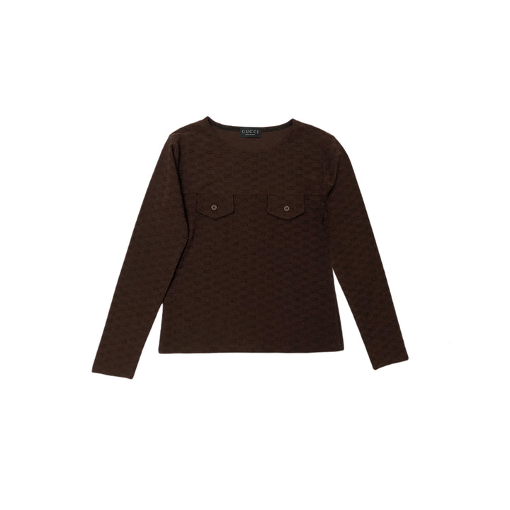 * Gucci Gucci Cutsaw Long Sleeve Monogram Logo GG
