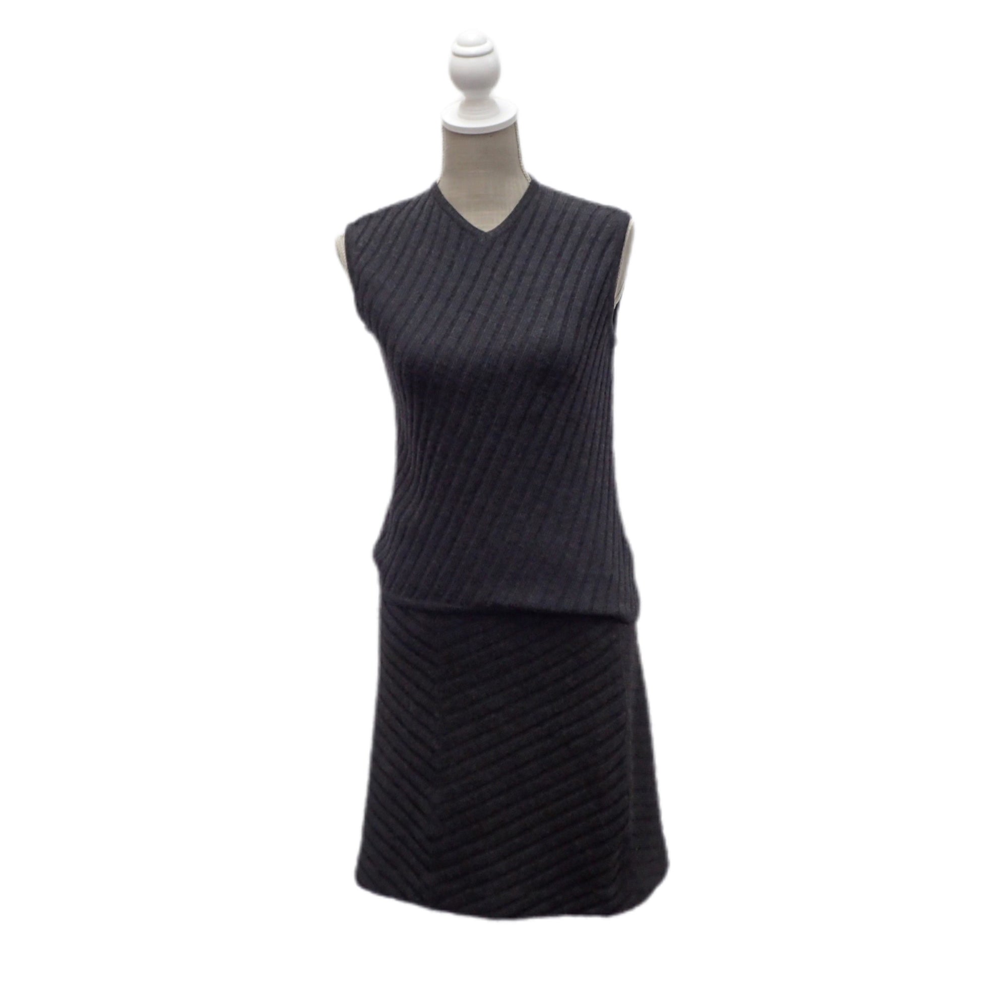 BOTTEGA VENETA ワンピース 青系x黒 4103923F0047 ネイビー（紺）系 BOTTEGA VENETA(ボッテガヴェネタ) ワンピース