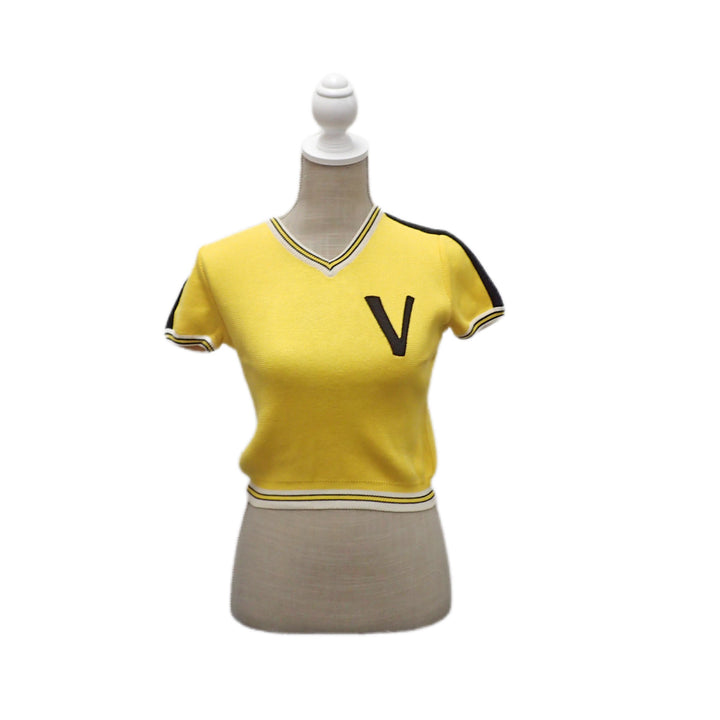 GIANNI VERSACE 范思哲COUTURE COUTURE V领贴布针织