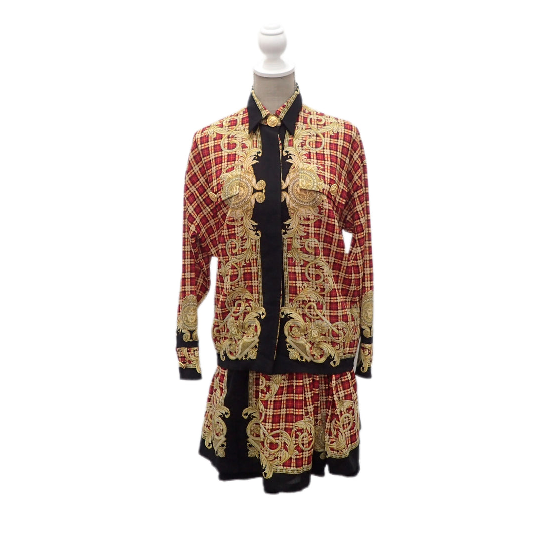 *GIANNI VERSACE ジャンニヴェルサーチ スカートセットアップ P26493V