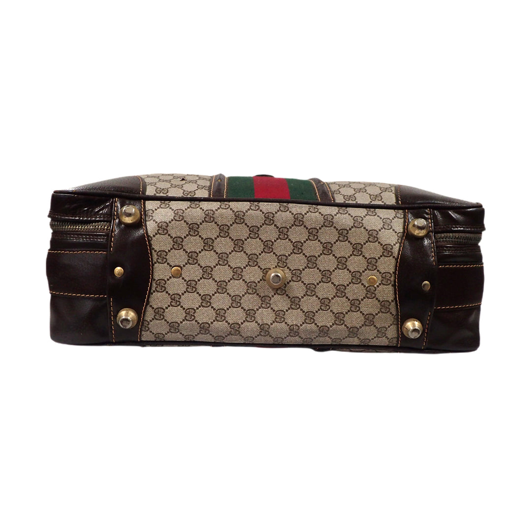*GUCCI Gucci GG Pattern Sherry Boston Bag
