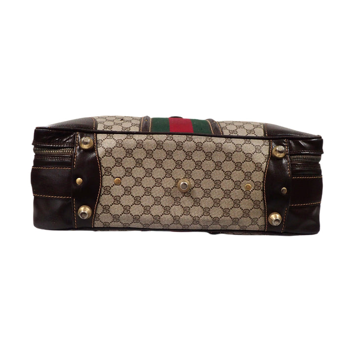 *GUCCI Gucci GG Pattern Sherry Boston Bag