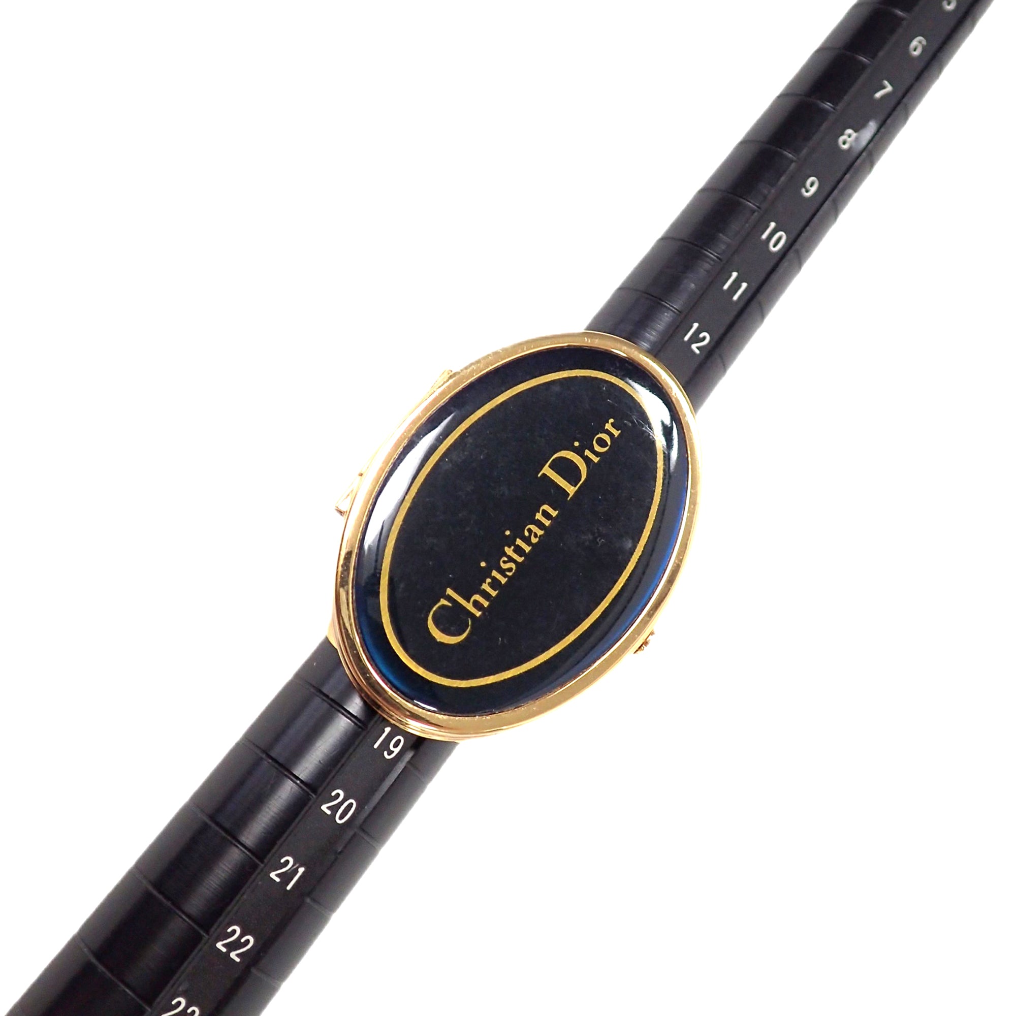 3007-1 人気✨　Dior　スカーフリング　CD ロゴ　希少　刻印 ChristianDior クリスチャンディオール 小物 スカーフリング ミラー