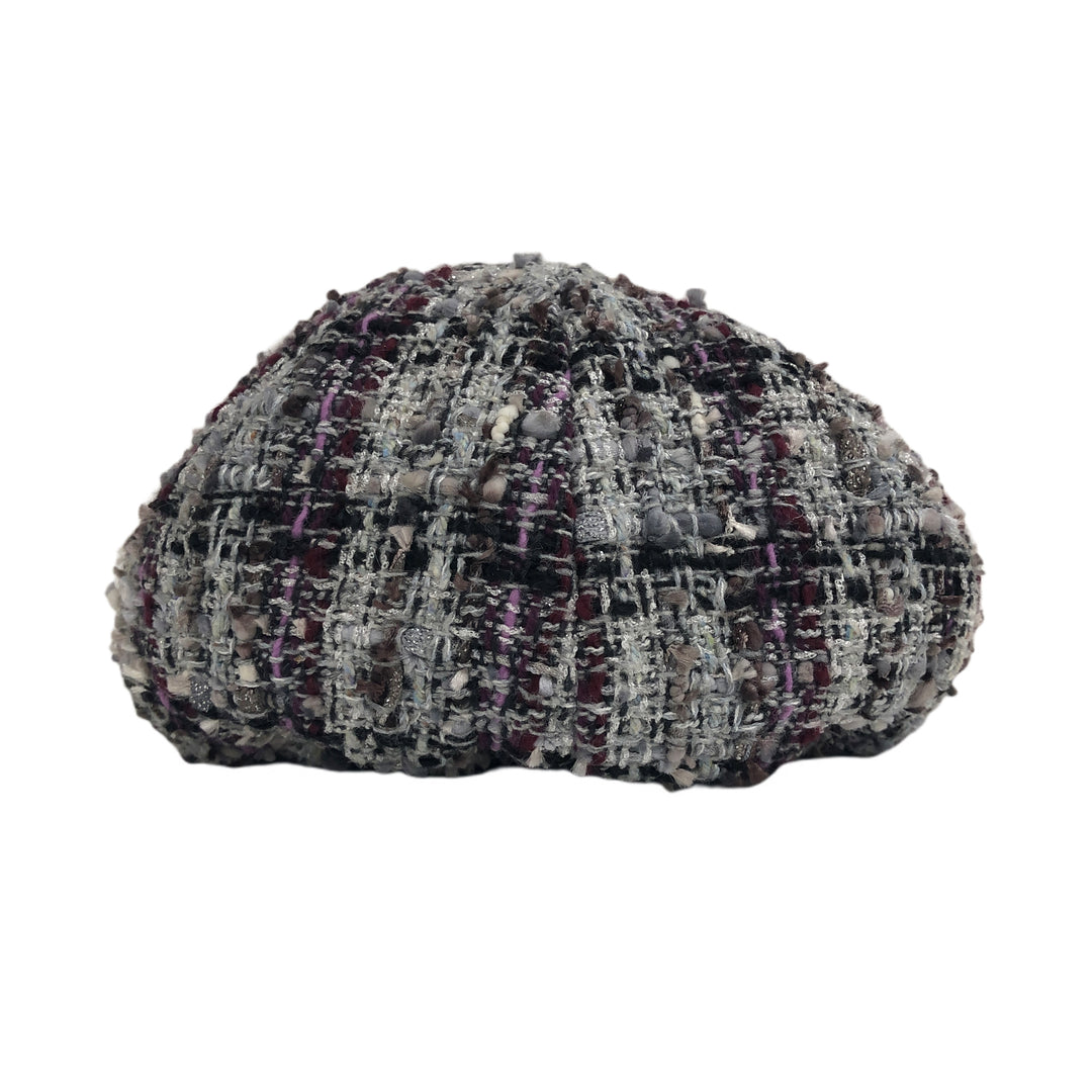 * Chanel Hat Tweed Check Pattern
