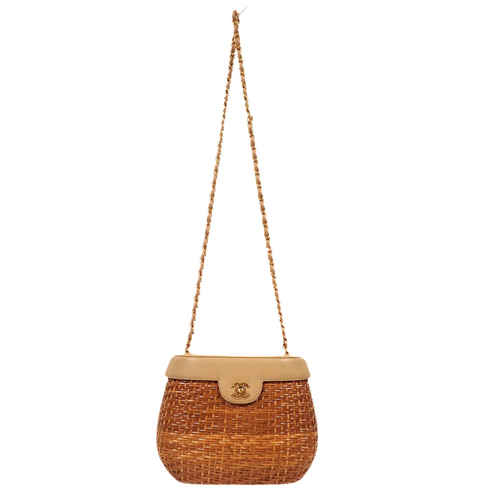 *CHANEL Basket bag Chain Shoulder Bag