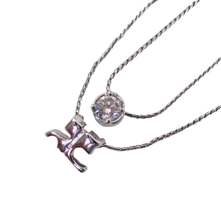 Courreges Logo Necklace