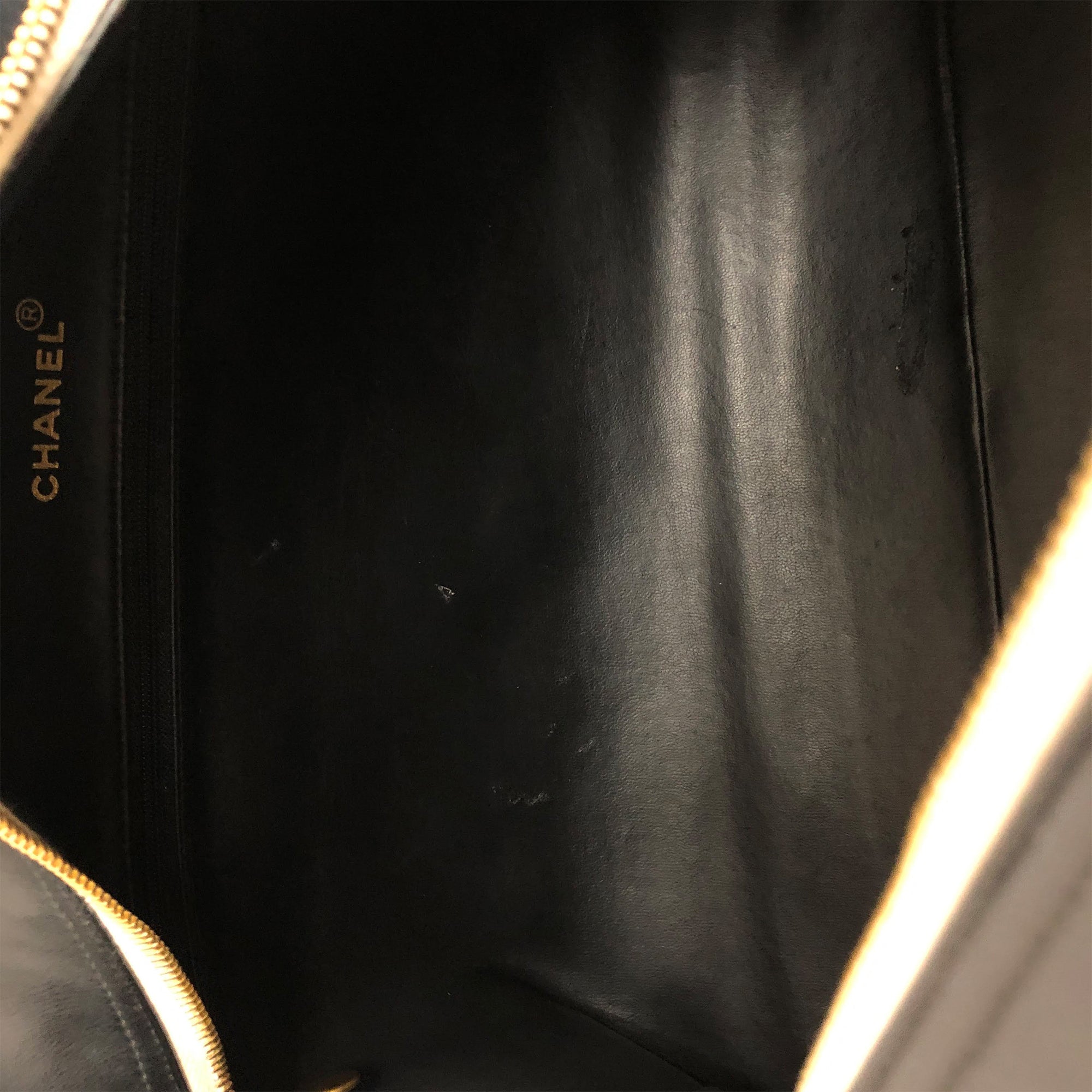 レ*ン様 CHANELブラックレザーキルティングバッグボストンバッグ CHANEL シャネル ボストンバッグ キルティング マトラッセ