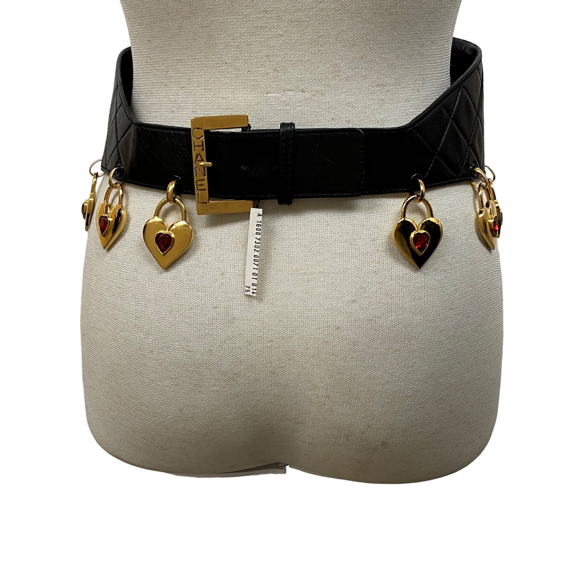 CHANEL シャネル ベルト コルセット マトラッセ ハートチャーム カラー