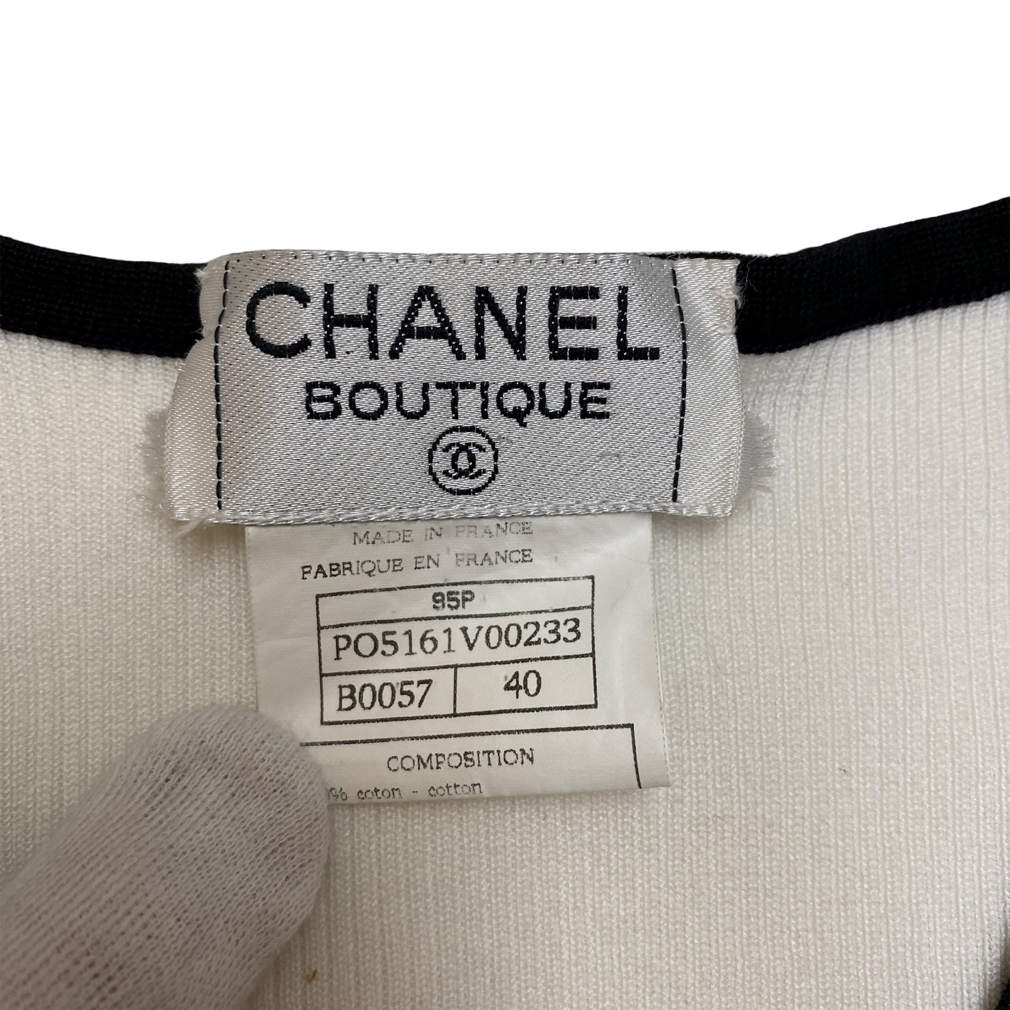 シャネル CHANEL リブニットTシャツ P06663V00284 ブラウン サイズ：40 CHANEL】シャネル『ロゴ 半袖Tシャツ sizeXS』P74670K10685 23P