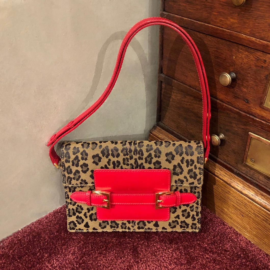 *FENDI shoulder bag Leopard print