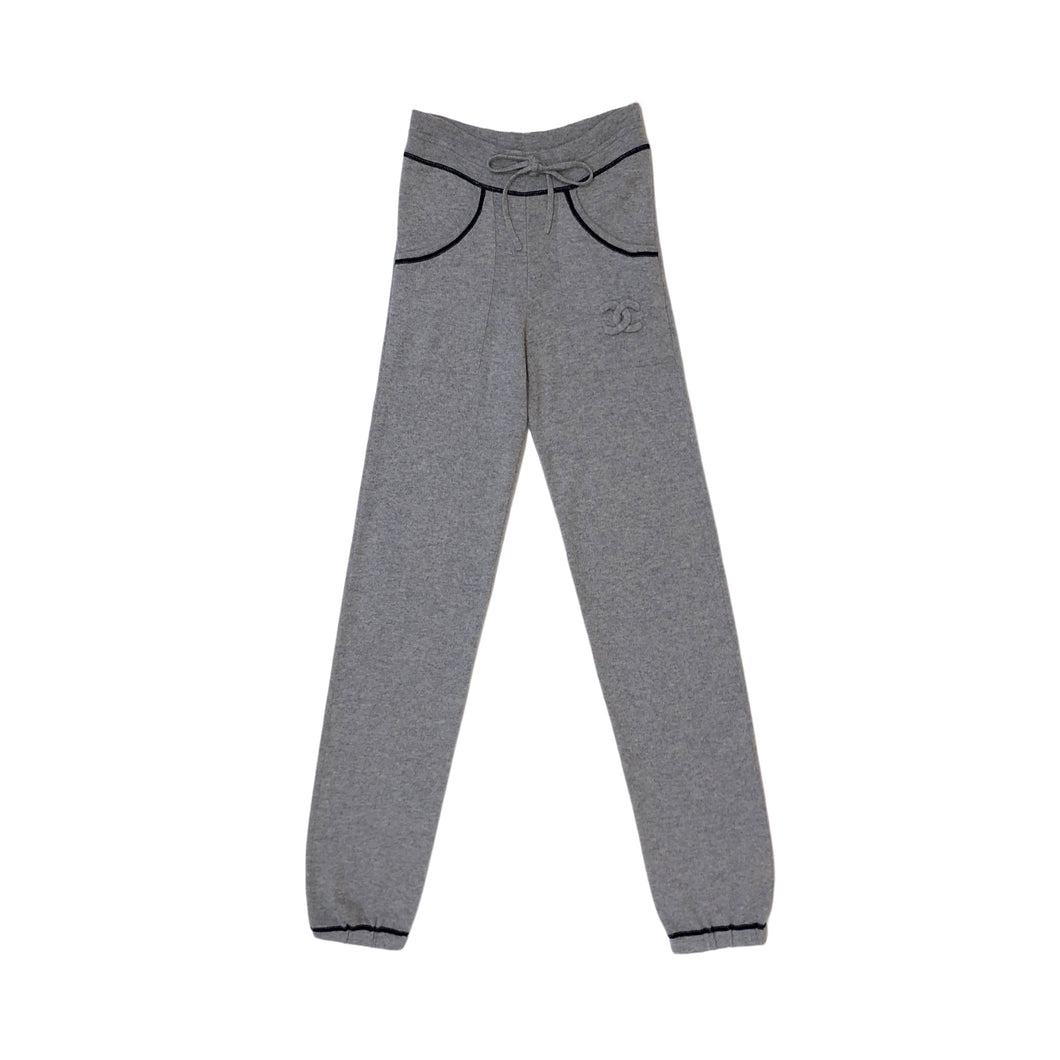 *CHANEL P32606 Cashmere Sports Line Sweater pants