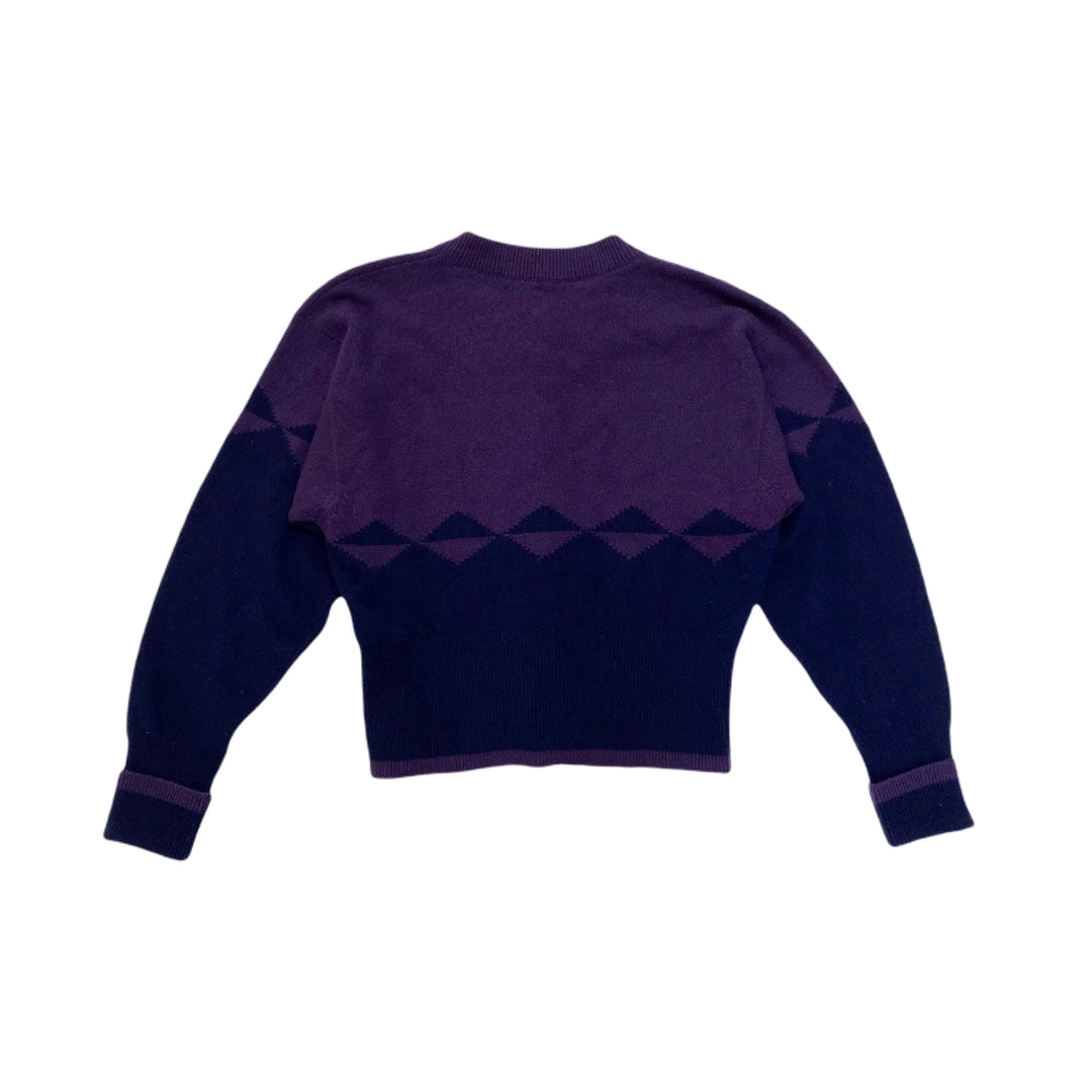 * Chanel Chanel Cardigan Knit Vintage Coco Mark Coco Cashmere 100％
