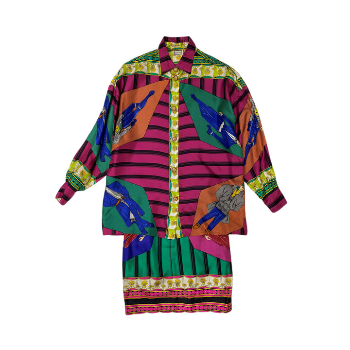 Gianni Versace setup shirts skirt men's