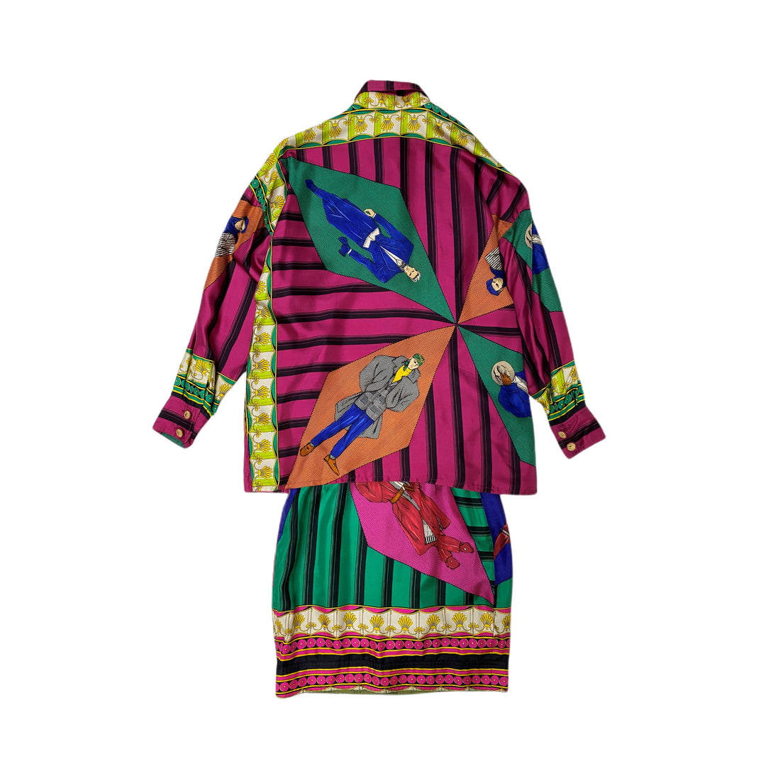 Gianni Versace setup shirts skirt men's