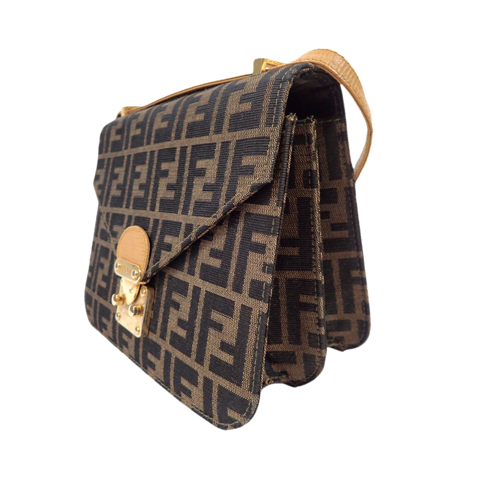 Fendi モノグラム ショルダーバッグ FENDI フェンディ ズッカ柄 モノグラム ショルダーバッグ – VINTAGE
