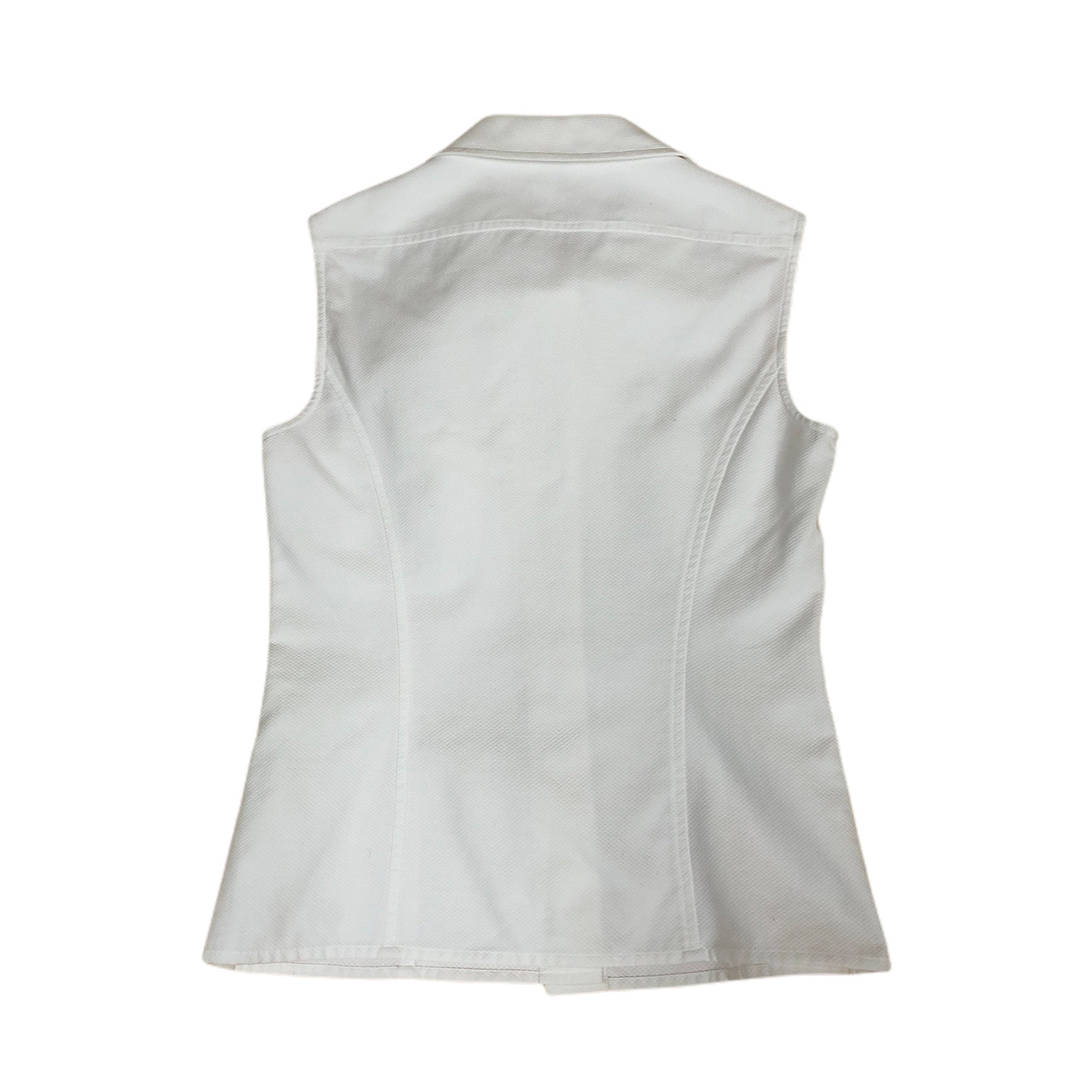 ＜ベイサイドマリーナ＞シャネル　CHANEL ノースリーブシャツ　タイ付 CHANEL】【イタリア製】【トップス】シャネル『プリーツ ノースリーブ