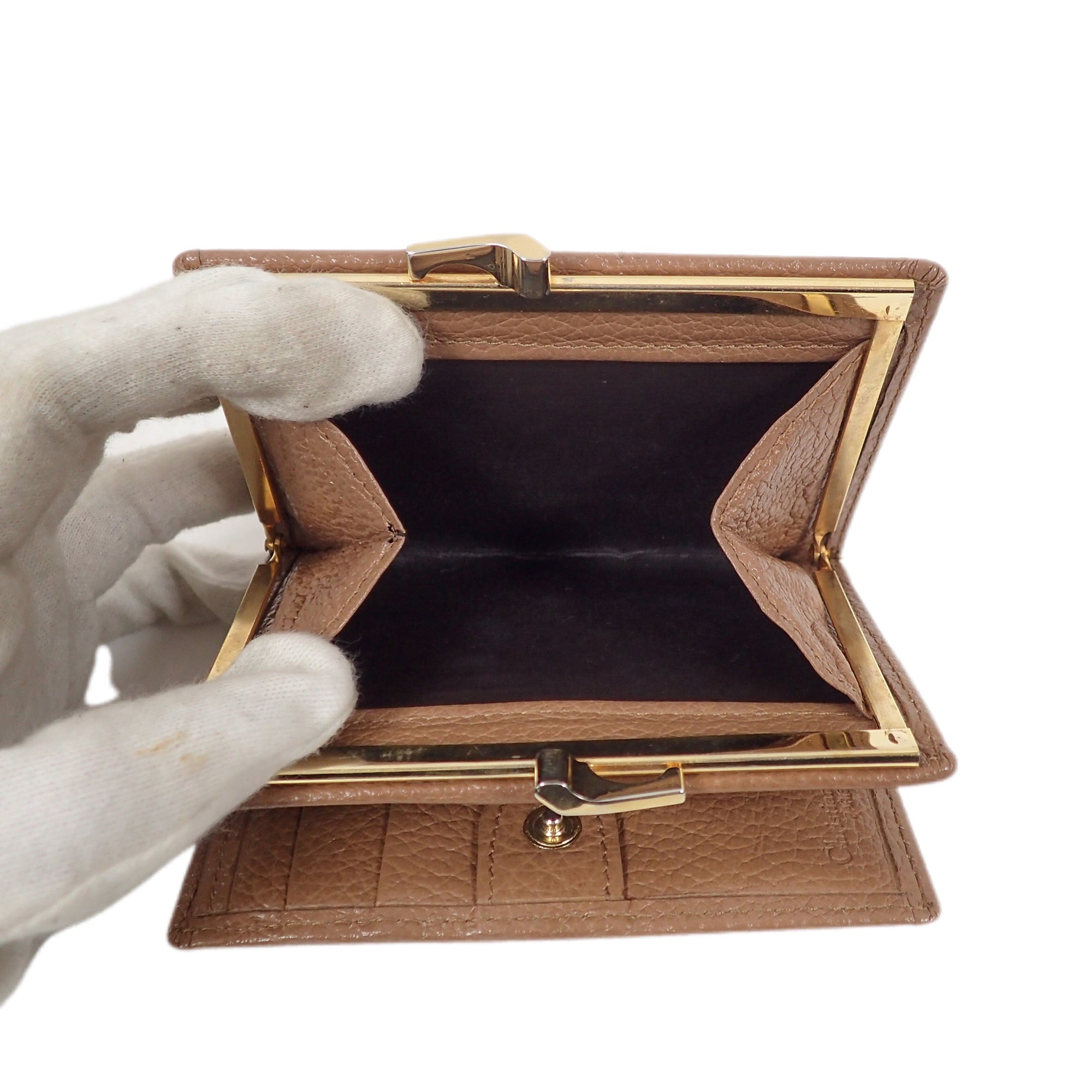 Christian Dior クリスチャンディオール ハニカム柄 がま口 2