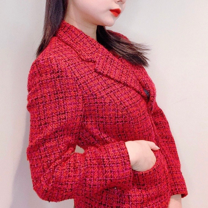 VERSACE JEANS COUTURE 范思哲JEANS粗花呢夹克