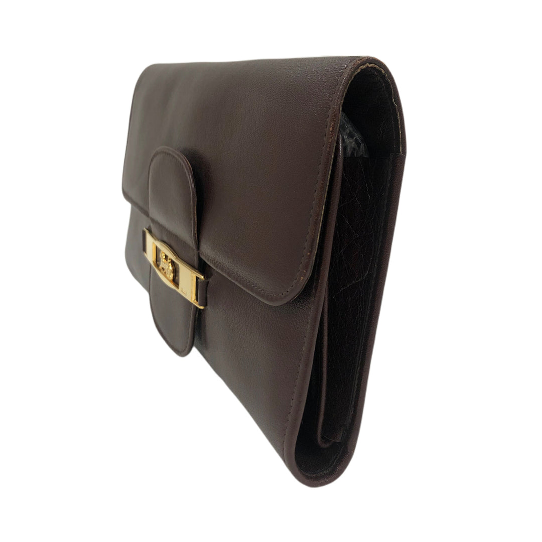 *CELINE Celine Clutch Bag Horse Purate P8103V