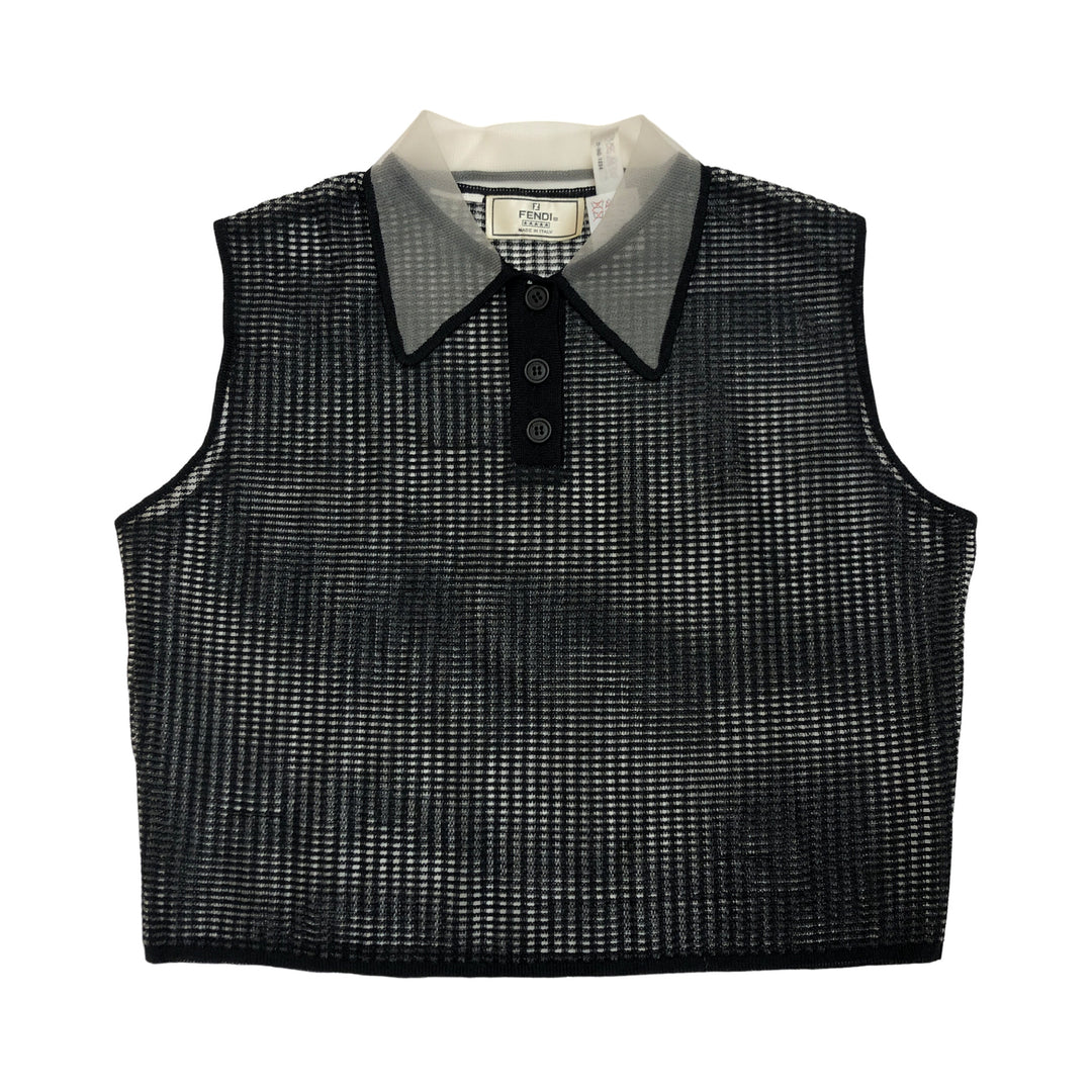 *Fendi Fendi衬衫上衣，请参阅See Sleep Sleeve