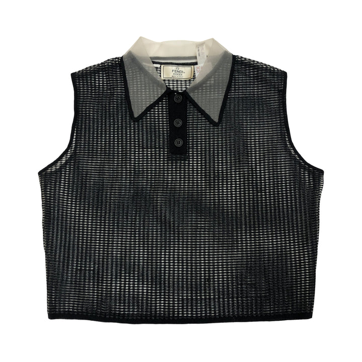 *Fendi Fendi衬衫上衣，请参阅See Sleep Sleeve