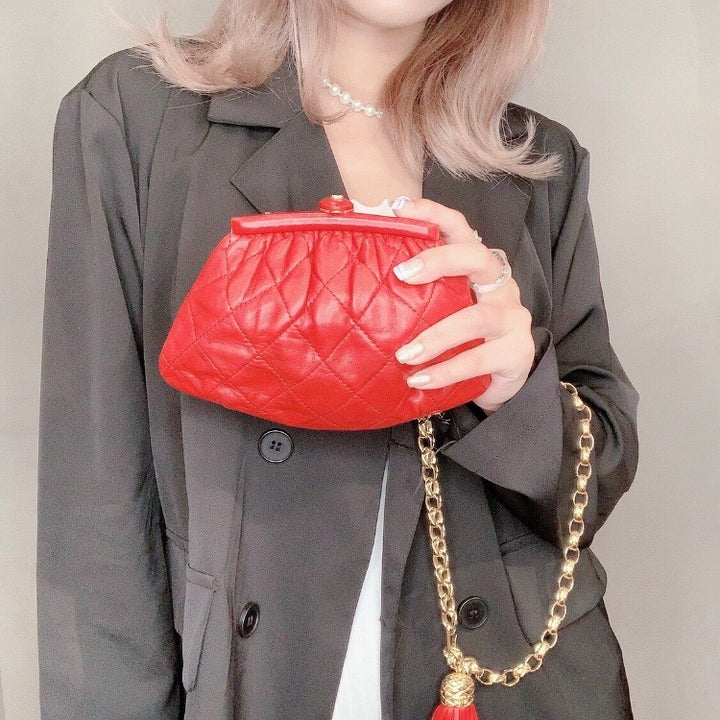 CHANEL 香奈儿 Matrasse Gamaguchi 流苏链条单肩包