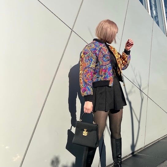 *VERSACE Versace jacket blouson paisley leopard pattern P8551V