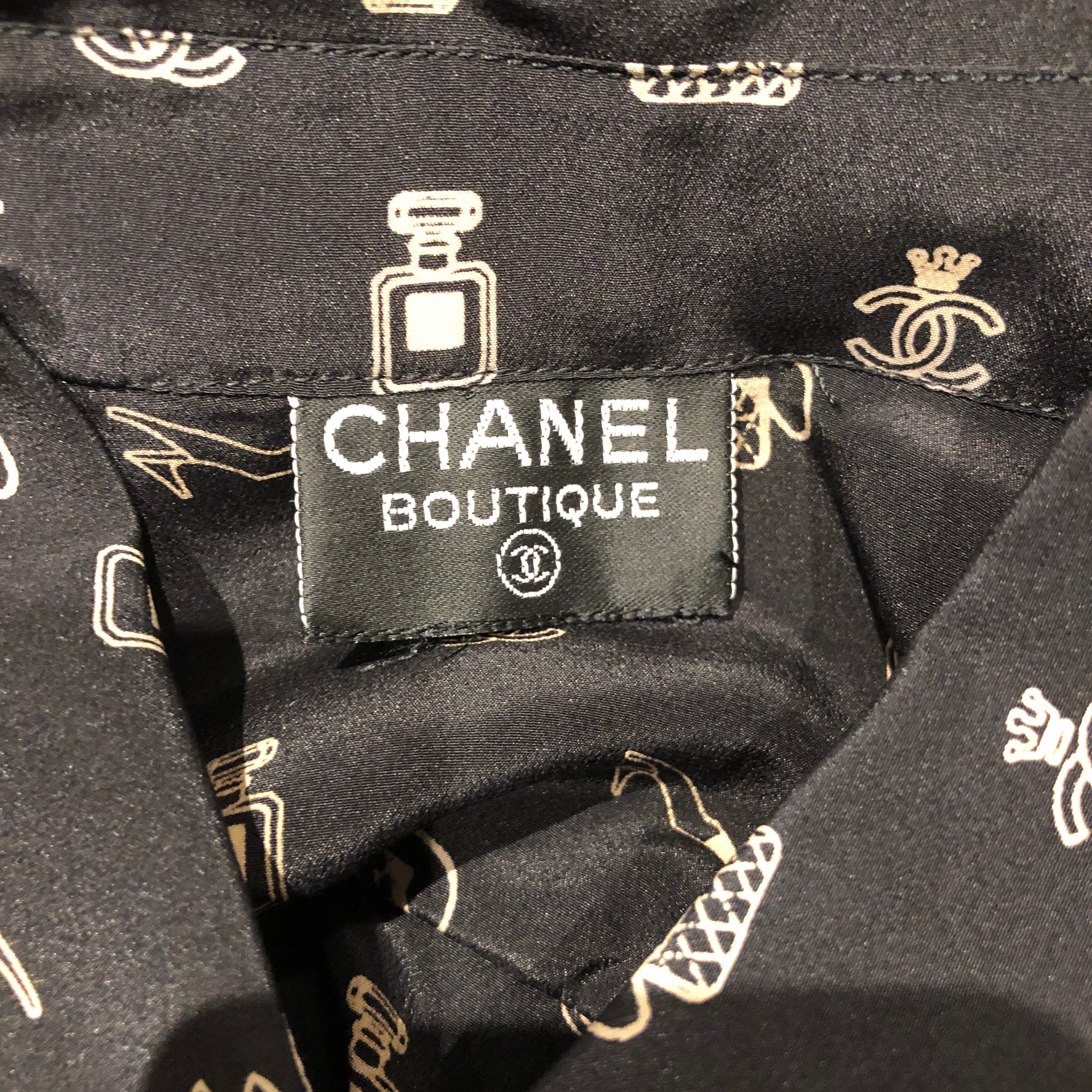 CHANEL シャネル シャツブラウス アイコン柄 P7623V – VINTAGE SELECT