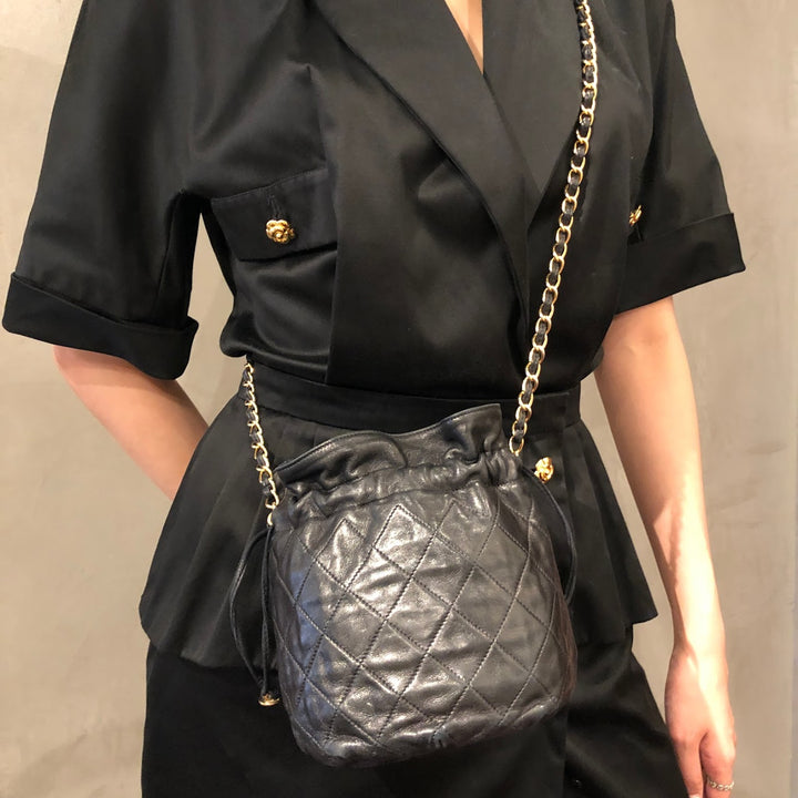 * CHANEL 香奈儿 Matrasse 抽绳链条单肩包