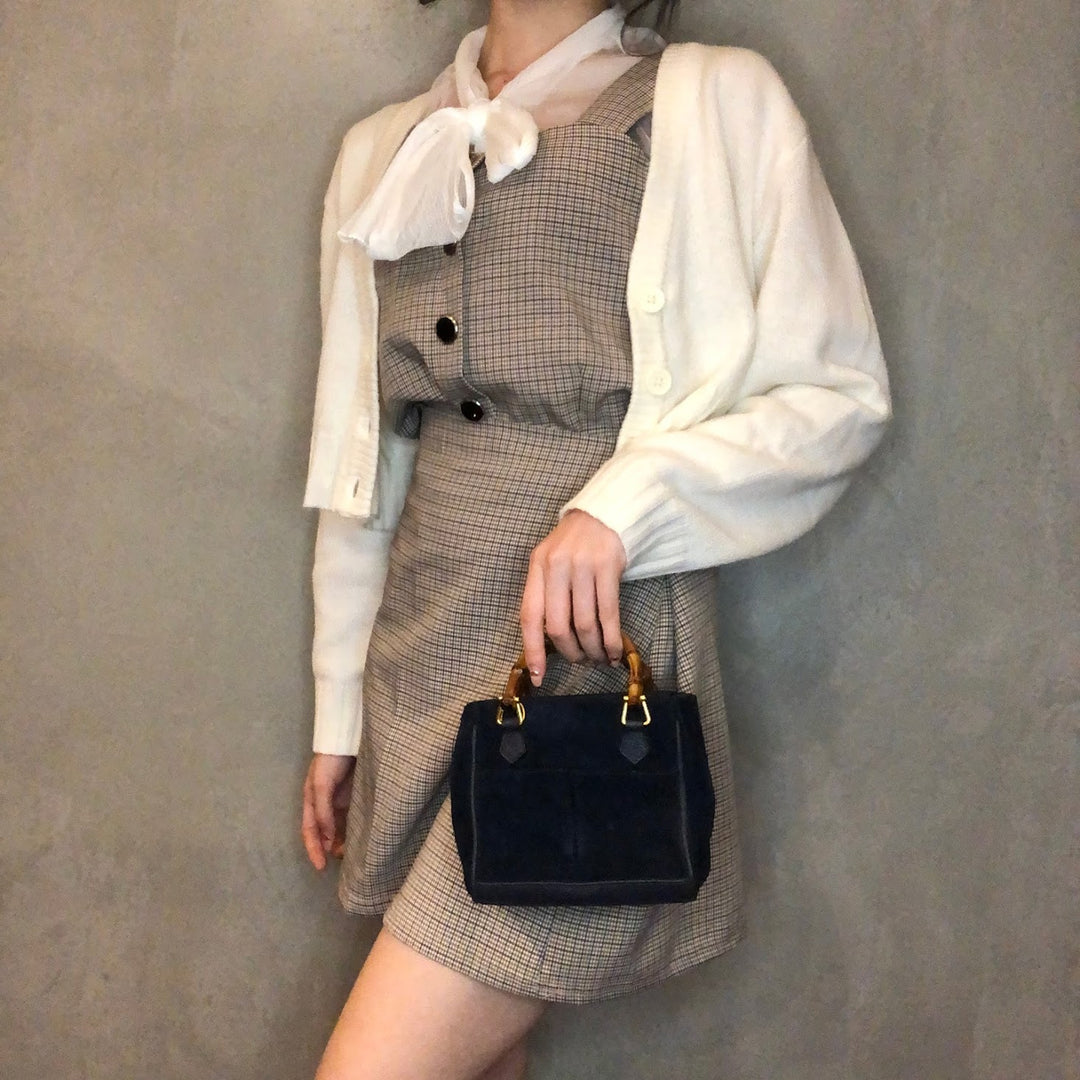 *GUCCI Gucci Bamboo 2way Mini Bag Handbag Shoulder Bag
