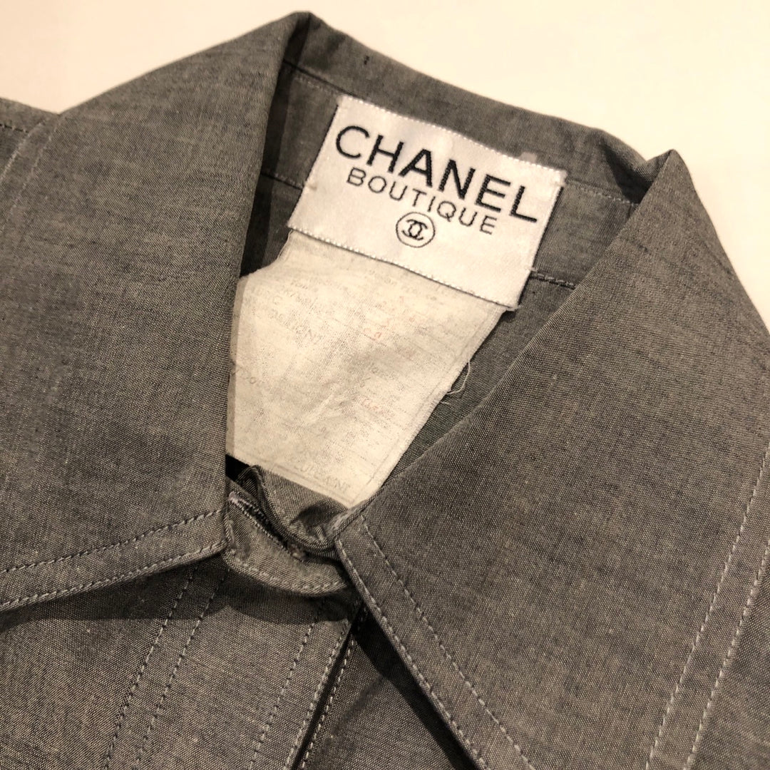 * CHANEL 샤넬 스커트 설정 셔츠